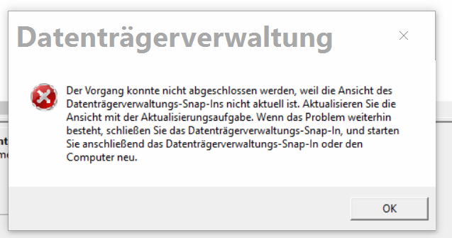 Fehlermeldung