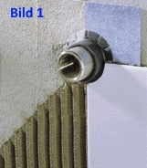 Bild 1 - Fachgerecht vorbereiteter Waschtischanschluss
