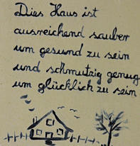 Haus schmutzig