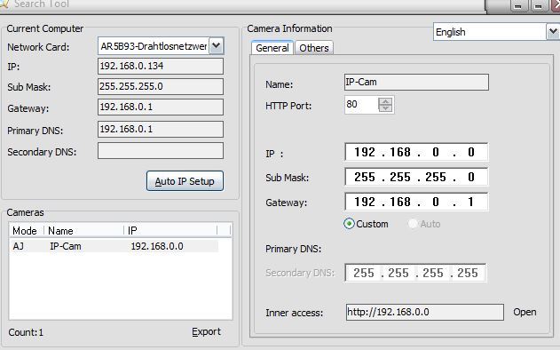 IP-Cam-Daten