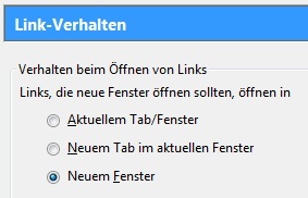 Linkverhalten