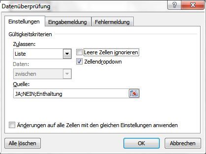 Datenüberprüfung