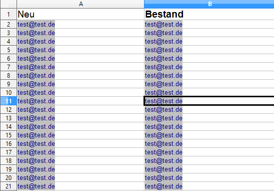 Liste Vorlage