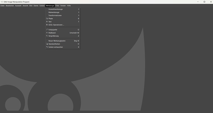 Screenshot Gimp