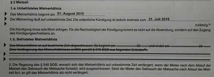 Mietverhältnis