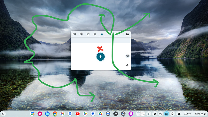 Google gBoard Tastatur❓ Mikrofon-Automatik der virtuellen Google Tastatur gBoard ausschalten❓ ___ Chromebook____Screenshot 2023-11-27 17.38.24