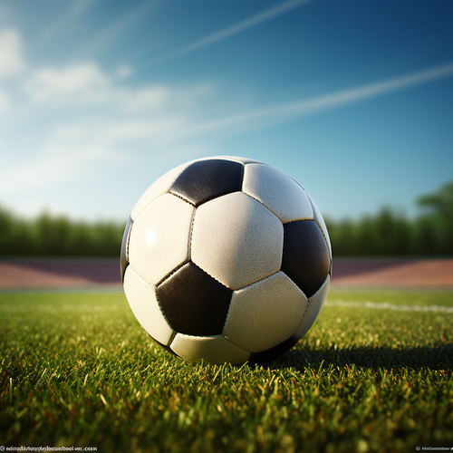 soeren7283_soccer_ball_on_field._Realistic_c2af180d-ae37-46ef-8416-7a4032833e62