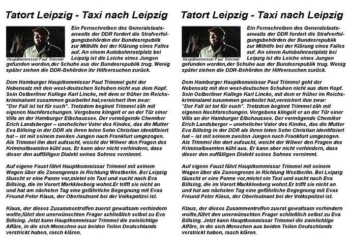 Vorlage Tatort