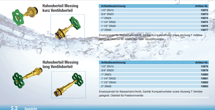 Hahnoberteil