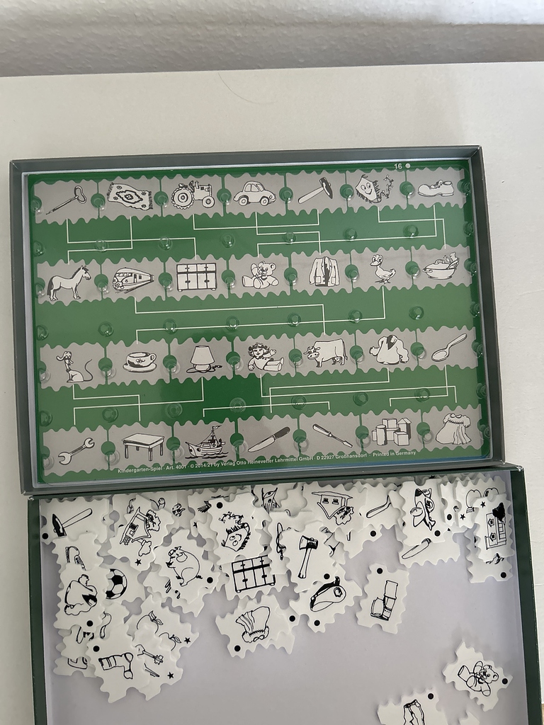 Wie funktioniert Heinevetter Trainer Kindergarten-Spiel Seite 16? - wer