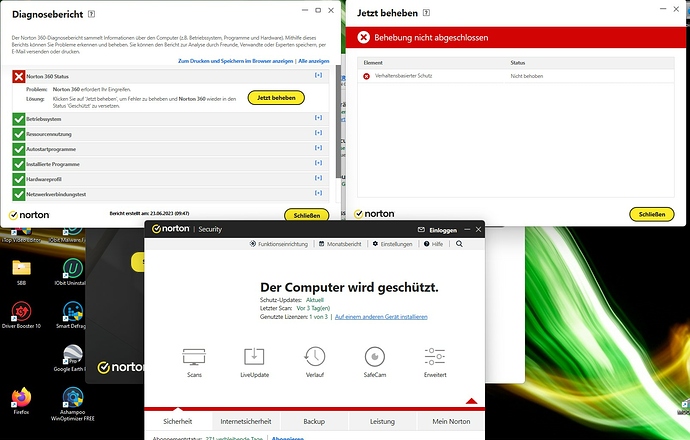 Diagnosebericht Norton