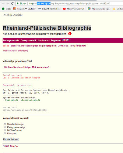 RP Biblographie
