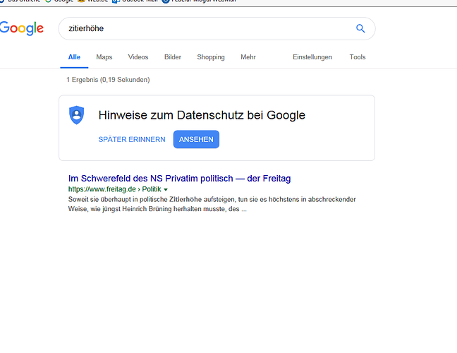 Zitierhöhe