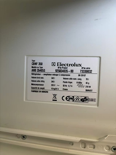 frigo electrolux
