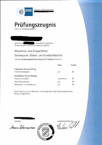 Zeugnis