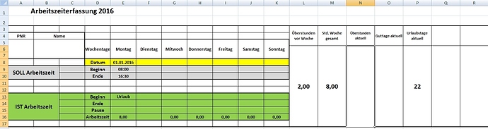 Arbeitszeiterfassung