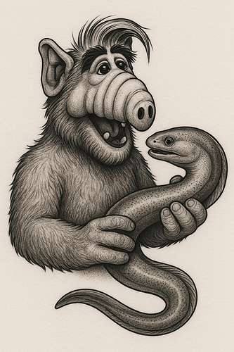 Alf mit Aal