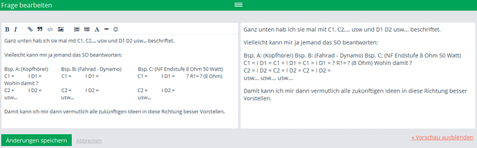 Tabelle sollte eher so aussehen - Bin zu dumm dafür...