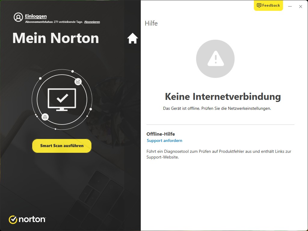 ScreenShot - Norton Verbindungsaufbau